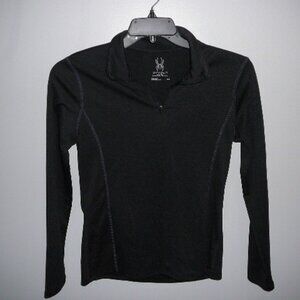 Spyder Men's 1/4 Zip Long Sleeve Pull Over Athletic Shirt-Size-Medium (M)